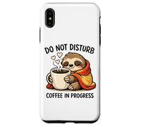 Do Not Disturb Coffee Sloth Cute Funny Morning Mood Tees Coque pour iPhone XS Max