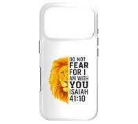 Do Not Fear for I Am with You Isaiah 41:10 Lion Graphic Coque pour iPhone 17 Pro