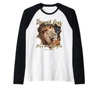 Do Not Fear for i am with You Isaiah 41:10 Lion Manche Raglan