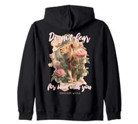 Do Not Fear for i am with You Isaiah 41:10 Lion Sweat à Capuche