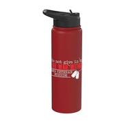 Do Not Give In To The War Within End Veteran Suicide Support Stainless Steel Insulated Water Bottle