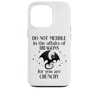 Do Not Meddle in The Affairs of Dragons Book Dragon Fantasy Coque pour iPhone 13 Pro