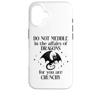 Do Not Meddle in The Affairs of Dragons Book Dragon Fantasy Coque pour iPhone 16