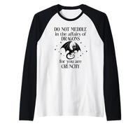 Do Not Meddle in The Affairs of Dragons Book Dragon Fantasy Manche Raglan