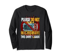Do Not Microwave Again - Avertissement Alimentaire - Humour absurde Manche Longue