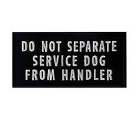 Do Not Separate Service Dog From Handler Ne pas séparer le chien de service du manipulateur Emballage de gilets/harnais Brodé Fastener à Crochet et Boucle Patch