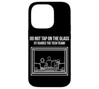 Do Not Tap on The Glass Funny Sound Booth Introverti Coque pour iPhone 14 Pro