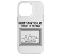 Do Not Tap on The Glass Funny Sound Booth Introverti Coque pour iPhone 14 Pro Max