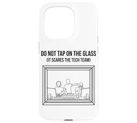 Do Not Tap on The Glass Funny Sound Booth Introverti Coque pour iPhone 15 Pro