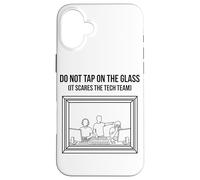Do Not Tap on The Glass Funny Sound Booth Introverti Coque pour iPhone 16 Plus