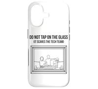 Do Not Tap on The Glass Funny Sound Booth Introverti Coque pour iPhone 17