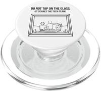 Do Not Tap on The Glass Funny Sound Booth Introverti PopSockets PopGrip pour MagSafe