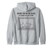 Do Not Tap on The Glass Funny Sound Booth Introverti Sweat à Capuche