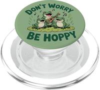 Do Not Worry Be Hoppy Grenouilles Jouant du ukulélé PopSockets PopGrip pour MagSafe