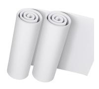 Do²ping 2 Paquets de Mousse EVA 5mm, 35.5 x 150cm Mousse EVA Blanc, EVA Foam Cosplay haute densité 86kg/m3 pour projet de bricolage de costume (2PCS 5mm Blanc)