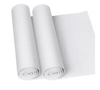 Do²ping 2 Paquets de Mousse EVA Blanc, 1mm d'épaisseur Mousse EVA Cosplay, 34 x 124.5cm mit hoher Dichte 86kg/m3 EVA Foam für Handwerk Kostüm DIY-Projekt (2PCS 1mm Blanc)