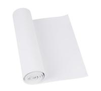 Do²ping Mousse EVA Blanc, 1mm d'épaisseur (1-10mm) Mousse EVA Cosplay, 34 x 124.5cm avec haute densité 86kg/m3 EVA Foam pour Costume DIY Project (1mm Blanc)