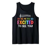 Do Re Mi Fa So Excited To See You - Musique - Professeur de musique Débardeur