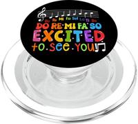 Do Re Mi FA So Excited to See You Professeur de Musique Tendance PopSockets PopGrip pour MagSafe