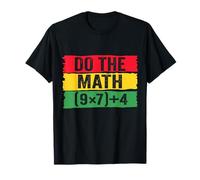 Do The Math 67 Meme Funny Six Seven Teacher Joke Black Month T-Shirt