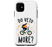 Do Veto More Veneto Frase Divertente Ragazza Cade Dalla Bici Coque pour iPhone 11