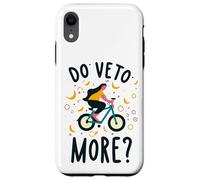 Do Veto More Veneto Frase Divertente Ragazza Cade Dalla Bici Coque pour iPhone XR