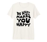 Do What Makes You Happy Retro Wave Police T-Shirt Haut de Gamme