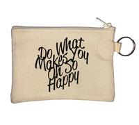 Do What Makes You Oh So Happy Porte-monnaie Beige