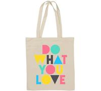 Do What You Love Sac fourre-tout en coton naturel Blanc
