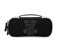 Do You Even Lift Bro Pencil Pen Case Portable Pen Bag avec Zip Travel Makeup Bag Papeterie Organisateurs pour Le Bureau à Domicile
