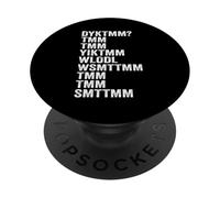 Do You Know The Muffin Man DYKTMM Citation Amusante PopSockets PopGrip Adhésif