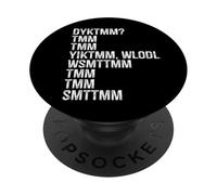 Do You Know The Muffin Man DYKTMM Classic Funny Quote PopSockets PopGrip Adhésif