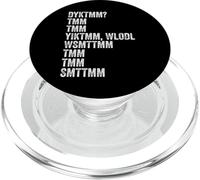 Do You Know The Muffin Man? DYKTMM? Funny Nostalgic Quote PopSockets PopGrip pour MagSafe