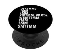 Do You Know The Muffin Man DYKTMM Playful Humor Saying PopSockets PopGrip Adhésif