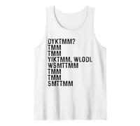 Do You Know The Muffin Man DYKTMM Vintage Funny Quote Débardeur