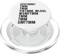 Do You Know The Muffin Man DYKTMM Vintage Funny Quote PopSockets PopGrip pour MagSafe