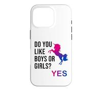 Do You Like Boys Or Girls Bisexual Gay Pride Unicorn LGBT Coque pour iPhone 16 Pro
