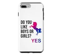 Do You Like Boys Or Girls Bisexual Gay Pride Unicorn LGBT Coque pour iPhone 7 Plus/8 Plus