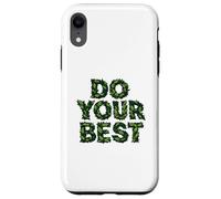 Do Your Best Cub Scout Nature Design Leaf Art Coque pour iPhone XR