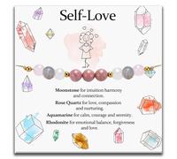 DOA Bracelet en cristal, bracelets de perles pour femmes, bracelets en cristal, bijoux, cadeaux d'anniversaire, de Saint-Valentin, de Noël pour elle