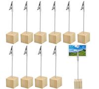 Doafoce 20 Pcs Porte Photo Sur Pied Porte Photo Pince MéTal Porte Photo Base MéMo Et Porte-Clips Message Pin Porte Photo,pour La DéCoration de Bureau Mariage FêTe Maison