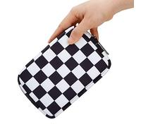 DOB SECHS Mini étui de transport en toile imperméable pour maquillage de voyage - Trousse de toilette portable pour accessoires électroniques - Organiseur de salle de bain - Sac de rasage