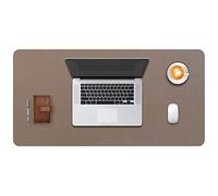 DOBAOJIA Sous-Main Bureau, Tapis de Bureau, Tapis de Clavier et Souris, Tapis de Portable, Pad Écriture, Mouse Pad, pour Bureau/Maison/Gaming, PU Étanche + Suède Antidérapant 80 x 40cm (Boue)