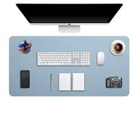 DOBAOJIA Sous-Main Bureau XXXXL, Tapis de Bureau, Tapis de Clavier et Souris, Tapis de Portable, Pad Écriture, Mouse Pad, pour Bureau/Maison/Gaming, PU Étanche + Suède Antidérapant 100 x 50cm