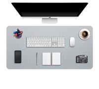 DOBAOJIA Sous-Main Bureau XXXXL, Tapis de Bureau, Tapis de Clavier et Souris, Tapis de Portable, Pad Écriture, Mouse Pad, pour Bureau/Maison/Gaming, PU Étanche + Suède Antidérapant 120 x 43cm