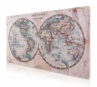 DOBAOJIA Tapis de Souris Gaming XXXXL 1000 x 500mm, Sous-Main Carte du Monde, Tapis de Clavier et Souris, Tapis d’Ordinateur Bureau, surface anti-débordement et base antidérapante