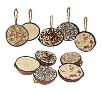 dobar 1/2 noix de coco garnitures à 5 saveurs oiseaux sauvages 10 pcs