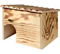 dobar® 22232FSCe Maison pour hérisson en kit - Maison de couchage pour hérisson en bois massif - Grotte pour le jardin - Couchage pour hérisson avec écluse - Hôtel pour hérisson avec protection contre