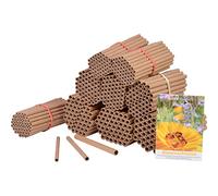dobar 22890e Lot de 450 Tubes en Carton - Remplissage pour hôtel d'abeilles en Papier recyclé 100% recyclé - Aide à la Nidification des Abeilles Sauvages - Fabriqué en Allemagne - avec mélange de