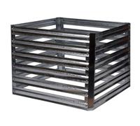 dobar® 58602e Composteur Muck | Kit de composteur métallique | Boîte à Compost carrée en métal galvanisé | Composteur de Jardin 550 l | Kit de Construction | 93 x 93 x 70 cm | Argent